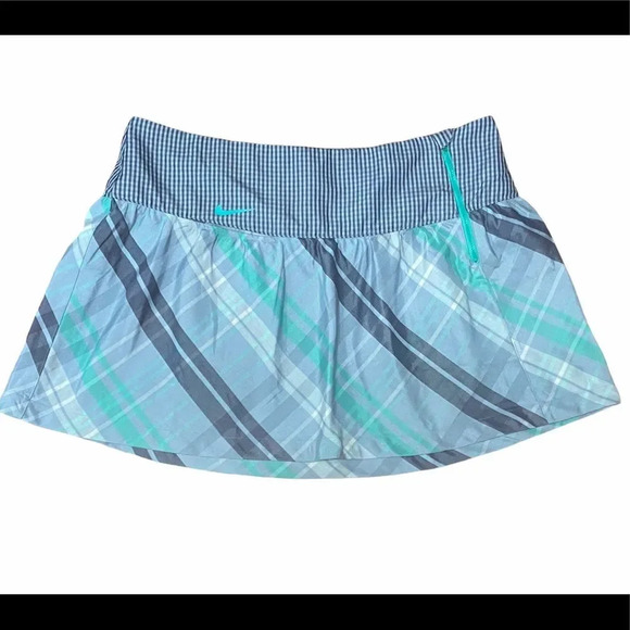 NWT NIKE Dry Fit Plaid Golf Skirt - Picture 2 of 6
